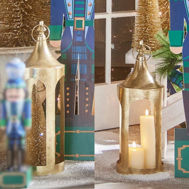 Raz 21" Gold Christmas Lantern - The Perfect Gift Shop & Boutique