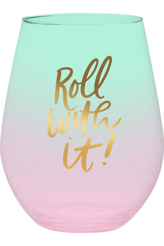 Roll With it Jumbo Stemless Wine Glass - The Perfect Gift Shop & Boutique