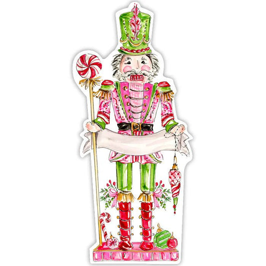 Rosannebeck Collections - Hand Painted Pink Peppermint Nutcracker Holiday Die - Cut Accents - The Perfect Gift Shop & Boutique