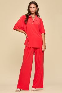 Red Short-Sleeve Set