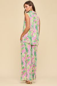 Pink Sleeveless Set