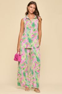 Pink Sleeveless Set