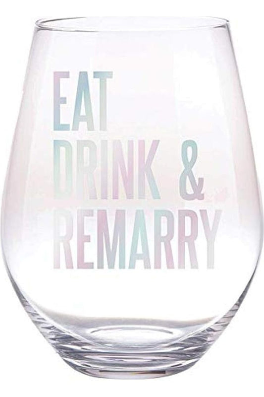 Slant - Eat Drink and Remarry Jumbo Wine Glass - The Perfect Gift Shop & Boutique