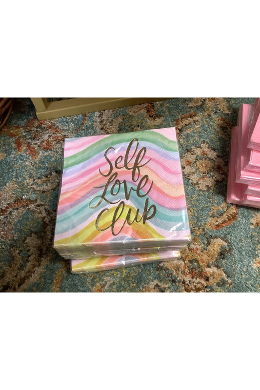 Slant Self Love Cocktail Napkin - The Perfect Gift Shop & Boutique