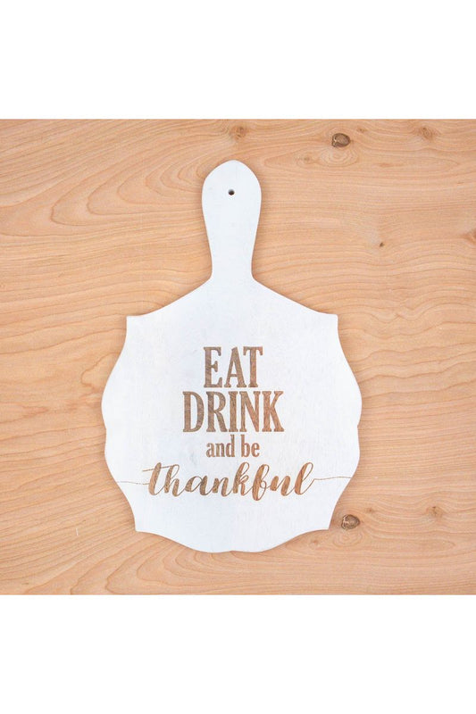 The Royal Standard - Be Thankful Serving Board Antique White - 15x10 - The Perfect Gift Shop & Boutique