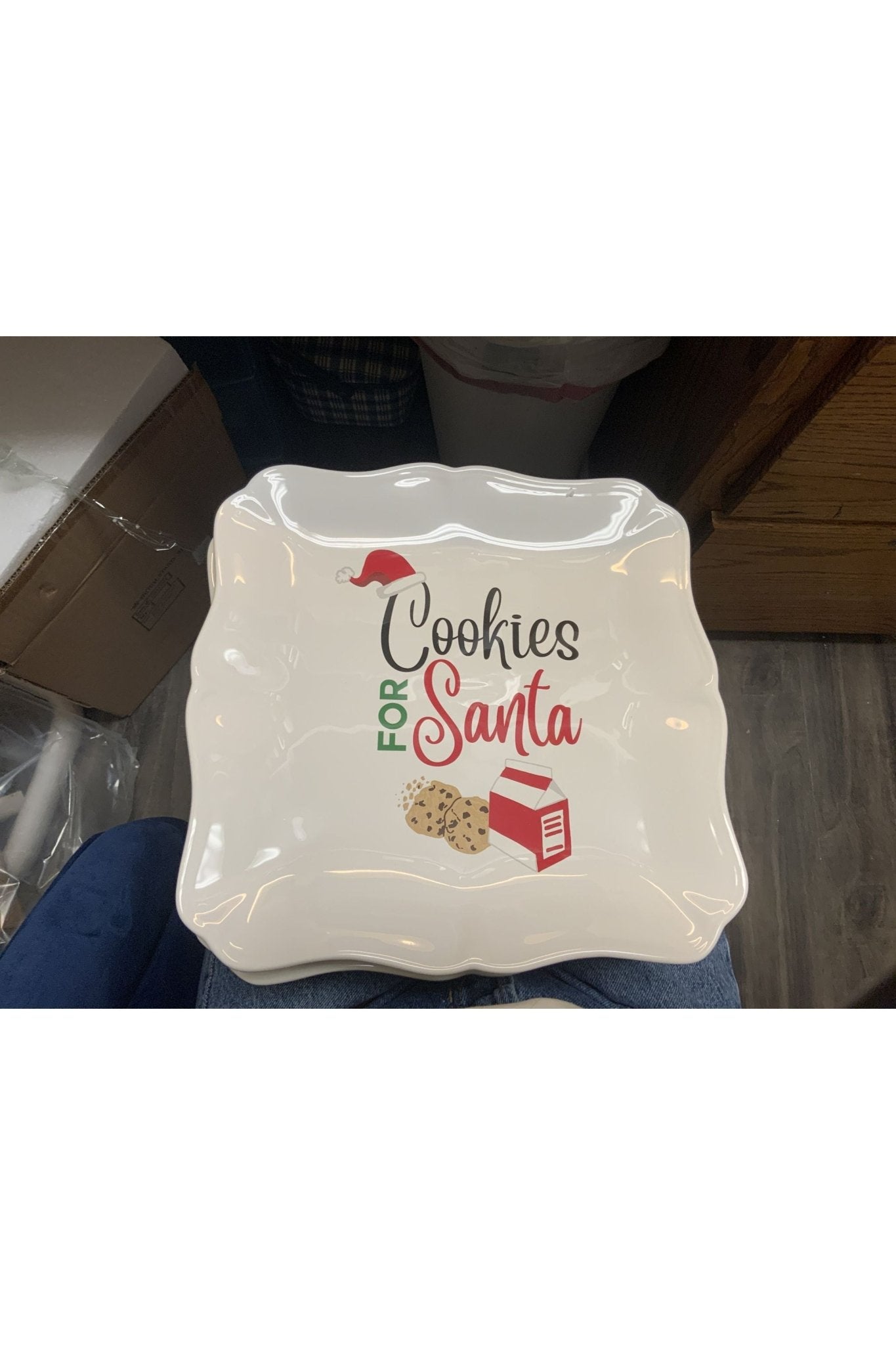 The Royal Standard - Cookies For Santa Square Platter - The Perfect Gift Shop & Boutique