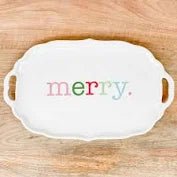 The Royal Standard - Merry Christmas Y'all Embossed Square Platter - The Perfect Gift Shop & Boutique