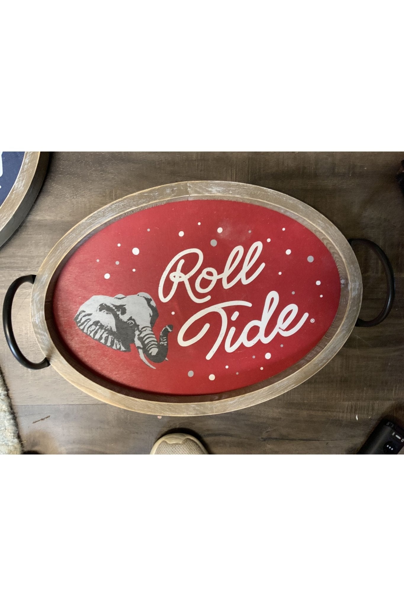 Valiant Gifts Inc - Alabama Spirit Wood Oval Tray - The Perfect Gift Shop & Boutique