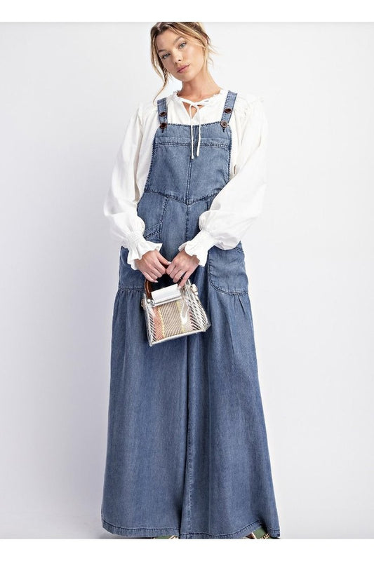 Victoria Denim Wide Leg Jumpsuit - The Perfect Gift Shop & Boutique