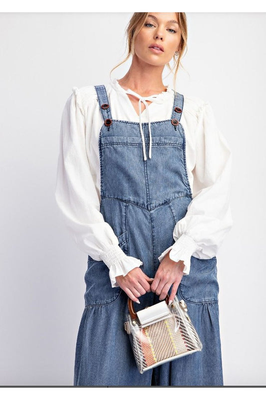 Victoria Denim Wide Leg Jumpsuit - The Perfect Gift Shop & Boutique