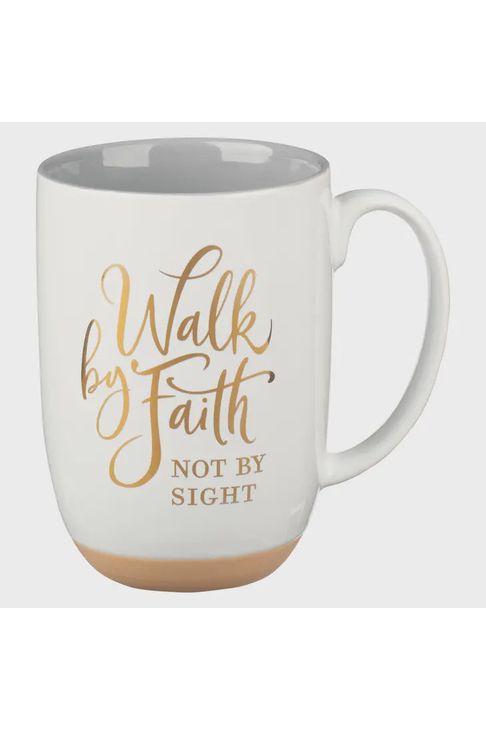 Walk By Faith White Coffee Mug - 2 Cor. 5:7 - The Perfect Gift Shop & Boutique