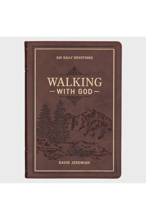 Walking With God Large Print Brown Faux Leather Devotional - The Perfect Gift Shop & Boutique