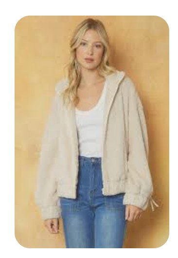 Warm & Cozy Fringe Jacket J24503 - Cream - The Perfect Gift Shop & Boutique